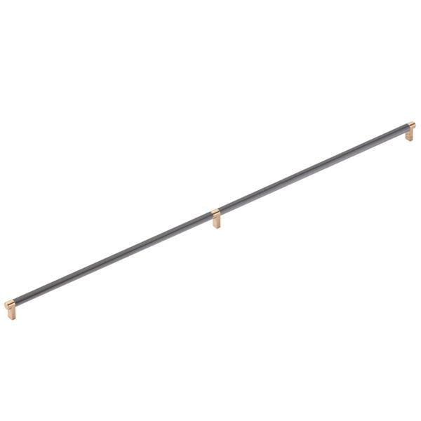 Emtek - Concealed Surface, Select Appliance Pull 36 Inch C-C, Rectangular Stem, Smooth Bar