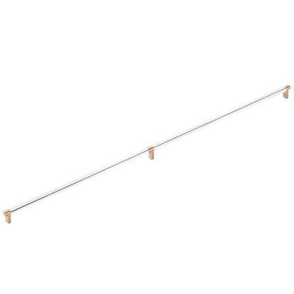 Emtek - Concealed Surface, Select Appliance Pull 36 Inch C-C, Rectangular Stem, Smooth Bar