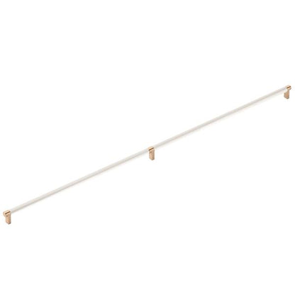Emtek - Concealed Surface, Select Appliance Pull 36 Inch C-C, Rectangular Stem, Smooth Bar