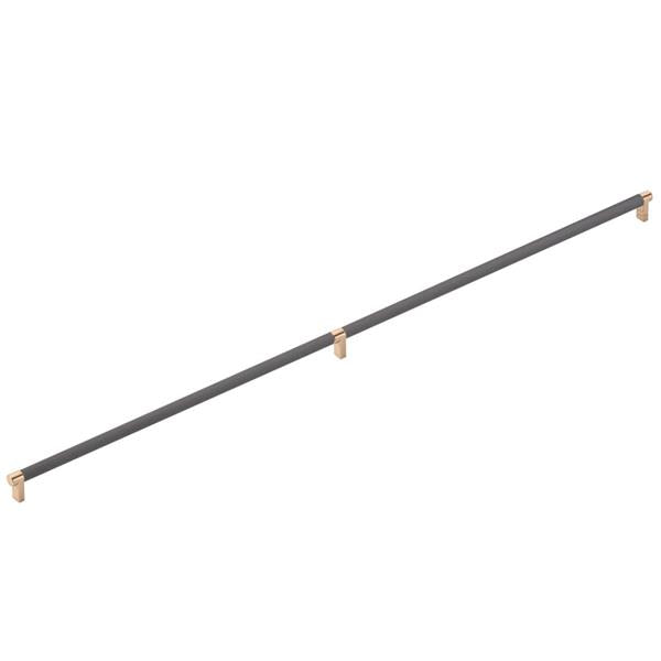 Emtek - Concealed Surface, Select Appliance Pull 36 Inch C-C, Rectangular Stem, Smooth Bar
