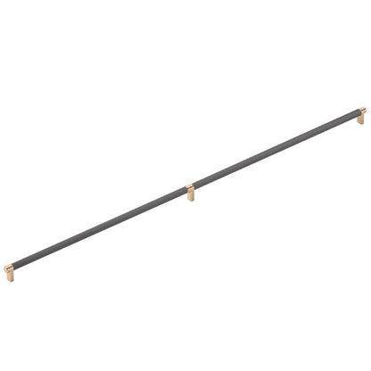 Emtek - Concealed Surface, Select Appliance Pull 36 Inch C-C, Rectangular Stem, Smooth Bar