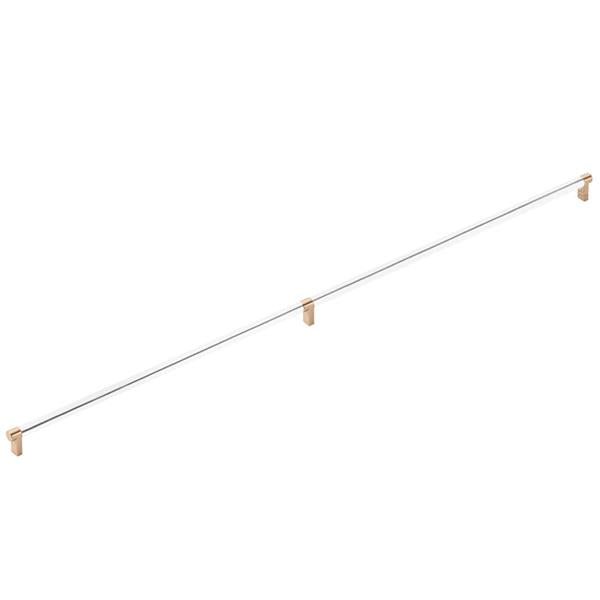 Emtek - Concealed Surface, Select Appliance Pull 36 Inch C-C, Rectangular Stem, Smooth Bar