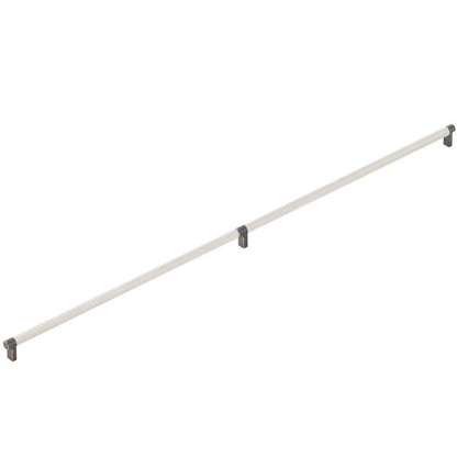 Emtek - Concealed Surface, Select Appliance Pull 36 Inch C-C, Rectangular Stem, Knurled Bar