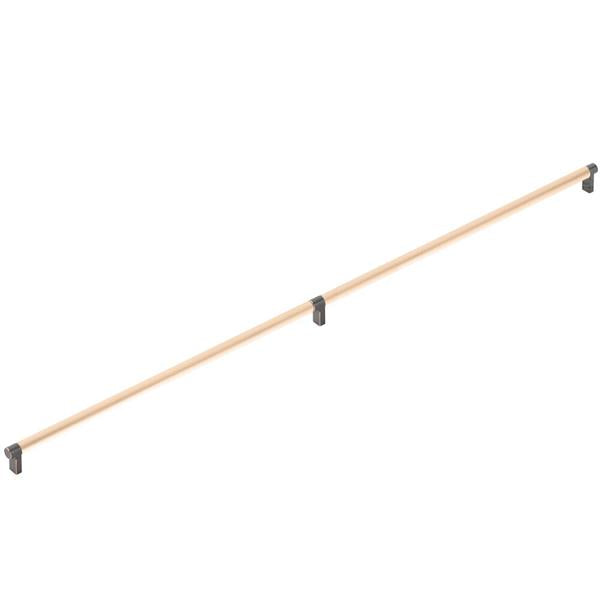 Emtek - Concealed Surface, Select Appliance Pull 36 Inch C-C, Rectangular Stem, Smooth Bar