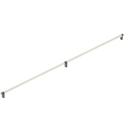 Emtek - Concealed Surface, Select Appliance Pull 36 Inch C-C, Rectangular Stem, Smooth Bar