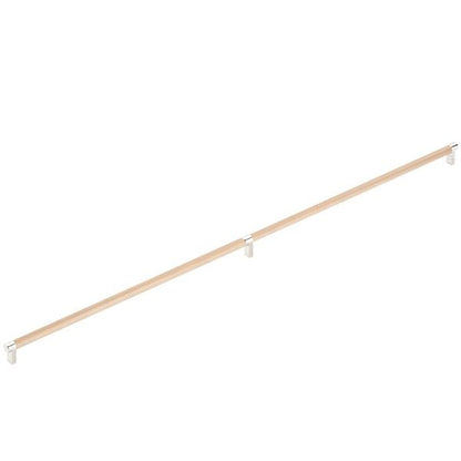 Emtek - Concealed Surface, Select Appliance Pull 36 Inch C-C, Rectangular Stem, Knurled Bar