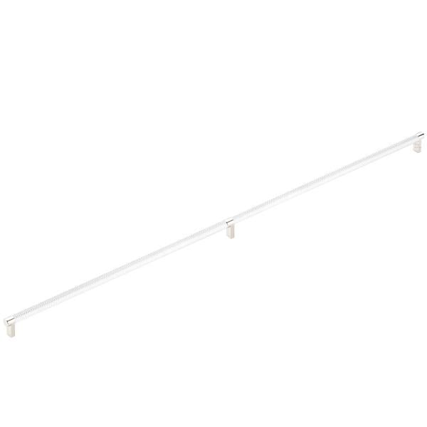 Emtek - Concealed Surface, Select Appliance Pull 36 Inch C-C, Rectangular Stem, Knurled Bar