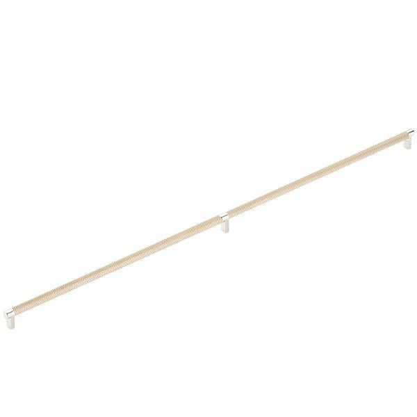 Emtek - Concealed Surface, Select Appliance Pull 36 Inch C-C, Rectangular Stem, Knurled Bar
