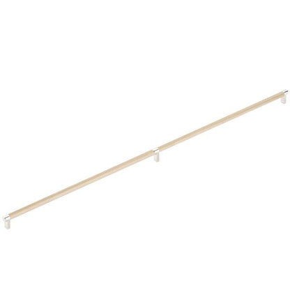 Emtek - Concealed Surface, Select Appliance Pull 36 Inch C-C, Rectangular Stem, Knurled Bar