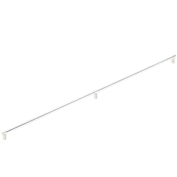 Emtek - Concealed Surface, Select Appliance Pull 36 Inch C-C, Rectangular Stem, Smooth Bar