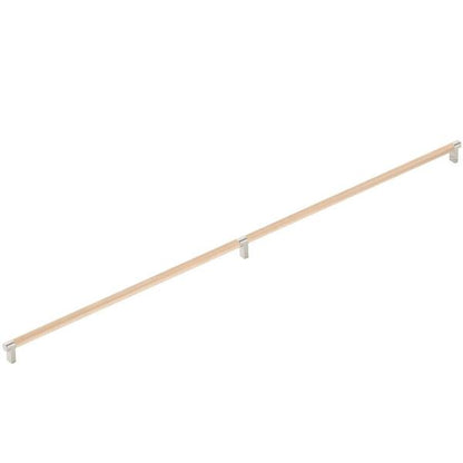 Emtek - Concealed Surface, Select Appliance Pull 36 Inch C-C, Rectangular Stem, Knurled Bar