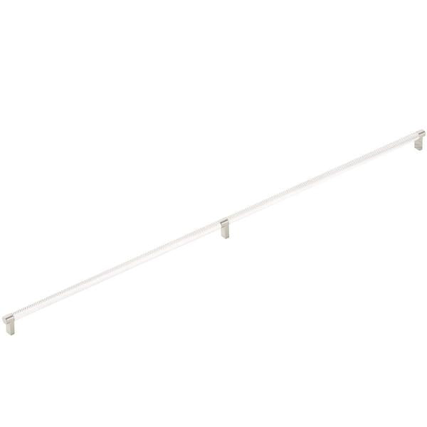 Emtek - Concealed Surface, Select Appliance Pull 36 Inch C-C, Rectangular Stem, Knurled Bar