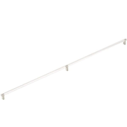 Emtek - Concealed Surface, Select Appliance Pull 36 Inch C-C, Rectangular Stem, Knurled Bar