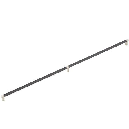 Emtek - Concealed Surface, Select Appliance Pull 36 Inch C-C, Rectangular Stem, Knurled Bar
