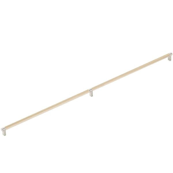 Emtek - Concealed Surface, Select Appliance Pull 36 Inch C-C, Rectangular Stem, Knurled Bar