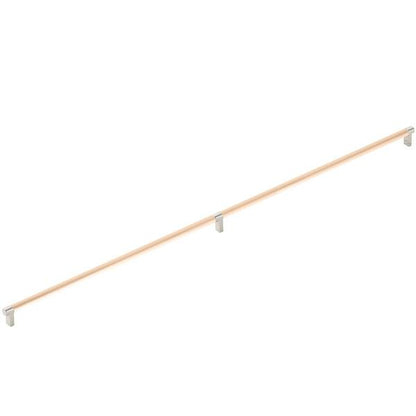 Emtek - Concealed Surface, Select Appliance Pull 36 Inch C-C, Rectangular Stem, Smooth Bar