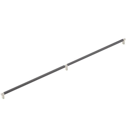 Emtek - Concealed Surface, Select Appliance Pull 36 Inch C-C, Rectangular Stem, Smooth Bar