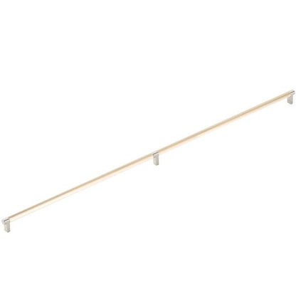 Emtek - Concealed Surface, Select Appliance Pull 36 Inch C-C, Rectangular Stem, Smooth Bar