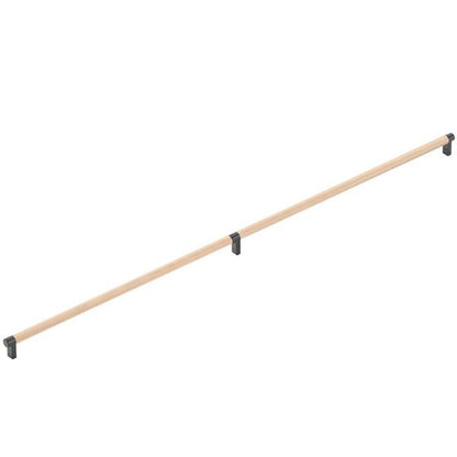 Emtek - Concealed Surface, Select Appliance Pull 36 Inch C-C, Rectangular Stem, Knurled Bar