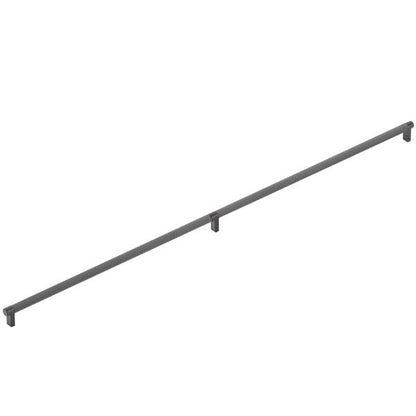 Emtek - Concealed Surface, Select Appliance Pull 36 Inch C-C, Rectangular Stem, Knurled Bar