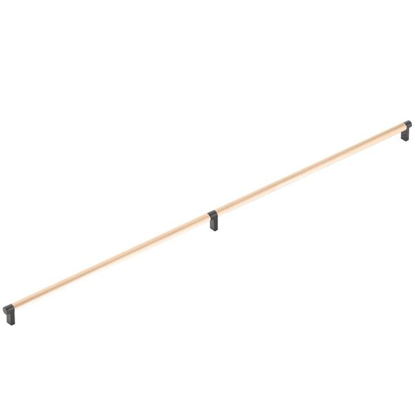 Emtek - Concealed Surface, Select Appliance Pull 36 Inch C-C, Rectangular Stem, Smooth Bar