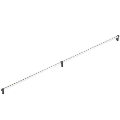 Emtek - Concealed Surface, Select Appliance Pull 36 Inch C-C, Rectangular Stem, Smooth Bar