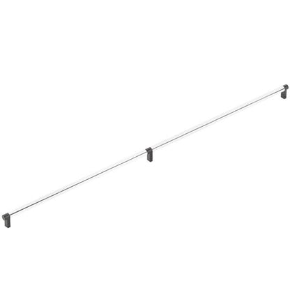 Emtek - Concealed Surface, Select Appliance Pull 36 Inch C-C, Rectangular Stem, Smooth Bar