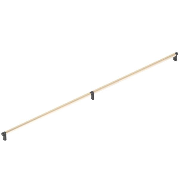 Emtek - Concealed Surface, Select Appliance Pull 36 Inch C-C, Rectangular Stem, Smooth Bar