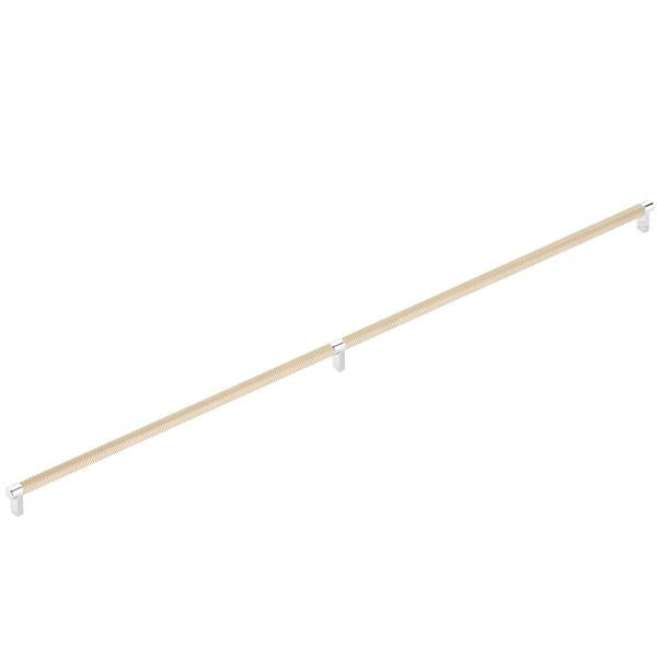 Emtek - Concealed Surface, Select Appliance Pull 36 Inch C-C, Rectangular Stem, Knurled Bar