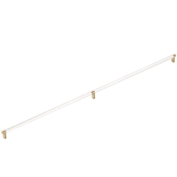 Emtek - Concealed Surface, Select Appliance Pull 36 Inch C-C, Rectangular Stem, Knurled Bar