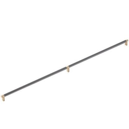 Emtek - Concealed Surface, Select Appliance Pull 36 Inch C-C, Rectangular Stem, Smooth Bar