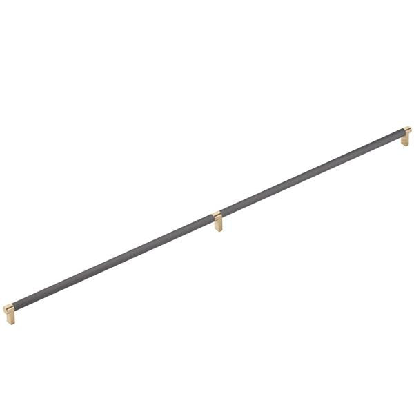 Emtek - Concealed Surface, Select Appliance Pull 36 Inch C-C, Rectangular Stem, Smooth Bar