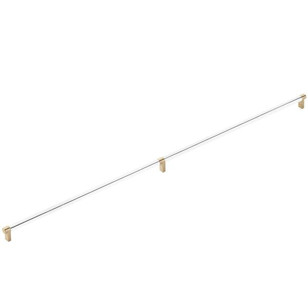 Emtek - Concealed Surface, Select Appliance Pull 36 Inch C-C, Rectangular Stem, Smooth Bar