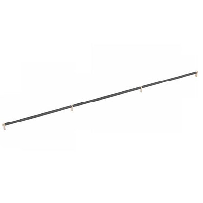 Emtek - Concealed Surface, Select Appliance Pull 54 Inch C-C, Rectangular Stem, Knurled Bar