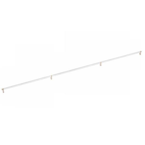 Emtek - Concealed Surface, Select Appliance Pull 54 Inch C-C, Rectangular Stem, Knurled Bar