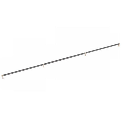 Emtek - Concealed Surface, Select Appliance Pull 54 Inch C-C, Rectangular Stem, Smooth Bar