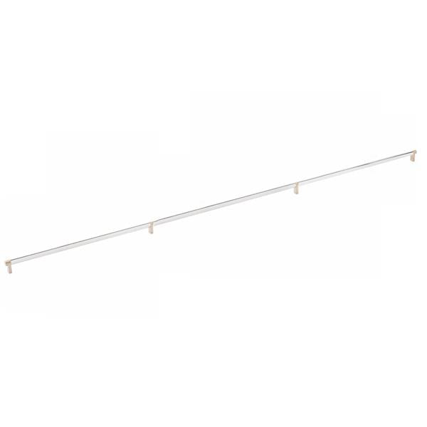 Emtek - Concealed Surface, Select Appliance Pull 54 Inch C-C, Rectangular Stem, Smooth Bar