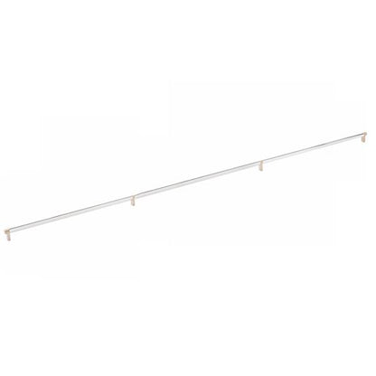 Emtek - Concealed Surface, Select Appliance Pull 54 Inch C-C, Rectangular Stem, Smooth Bar