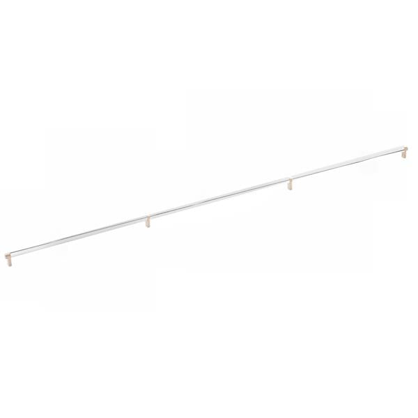 Emtek - Concealed Surface, Select Appliance Pull 54 Inch C-C, Rectangular Stem, Smooth Bar