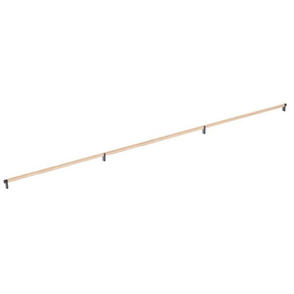 Emtek - Concealed Surface, Select Appliance Pull 54 Inch C-C, Rectangular Stem, Knurled Bar