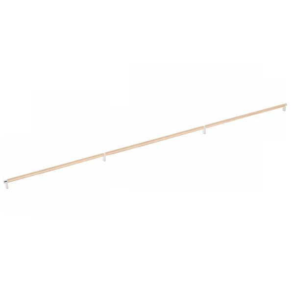 Emtek - Concealed Surface, Select Appliance Pull 54 Inch C-C, Rectangular Stem, Knurled Bar