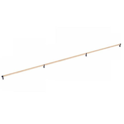 Emtek - Concealed Surface, Select Appliance Pull 54 Inch C-C, Rectangular Stem, Knurled Bar