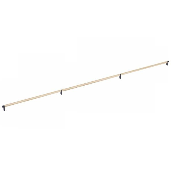 Emtek - Concealed Surface, Select Appliance Pull 54 Inch C-C, Rectangular Stem, Knurled Bar