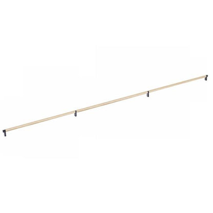 Emtek - Concealed Surface, Select Appliance Pull 54 Inch C-C, Rectangular Stem, Knurled Bar
