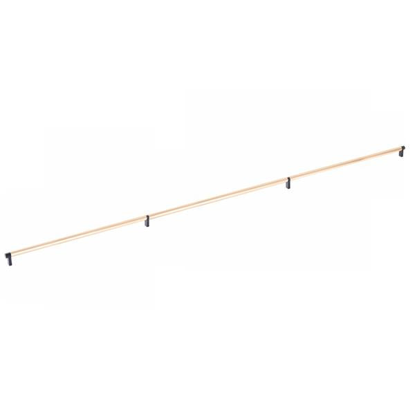 Emtek - Concealed Surface, Select Appliance Pull 54 Inch C-C, Rectangular Stem, Smooth Bar