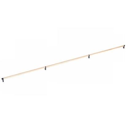 Emtek - Concealed Surface, Select Appliance Pull 54 Inch C-C, Rectangular Stem, Smooth Bar