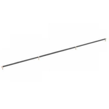 Emtek - Concealed Surface, Select Appliance Pull 54 Inch C-C, Rectangular Stem, Knurled Bar