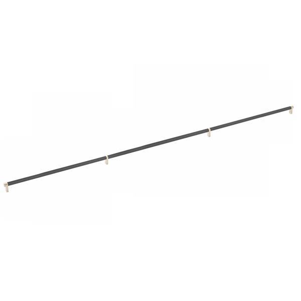 Emtek - Concealed Surface, Select Appliance Pull 54 Inch C-C, Rectangular Stem, Knurled Bar