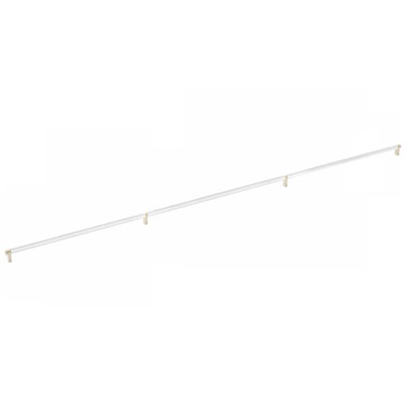 Emtek - Concealed Surface, Select Appliance Pull 54 Inch C-C, Rectangular Stem, Knurled Bar