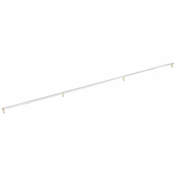 Emtek - Concealed Surface, Select Appliance Pull 54 Inch C-C, Rectangular Stem, Smooth Bar